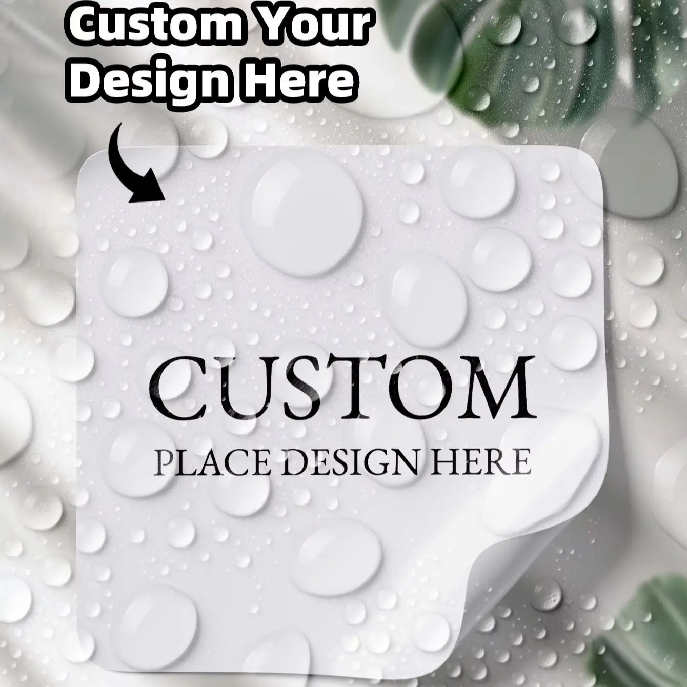 3/4CM Custom Square Waterproof Stickers for Envelopes, Gift Boxes, Planners, Glass Jars, Cardboard Boxes, Binders, Locker Labels