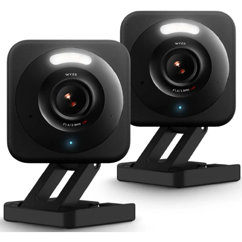 2.5K AI Security Camera, Indoor/Outdoor for Home, Baby & Pet Monitoring, Color Night Vision, No Subscription, 2-Pack