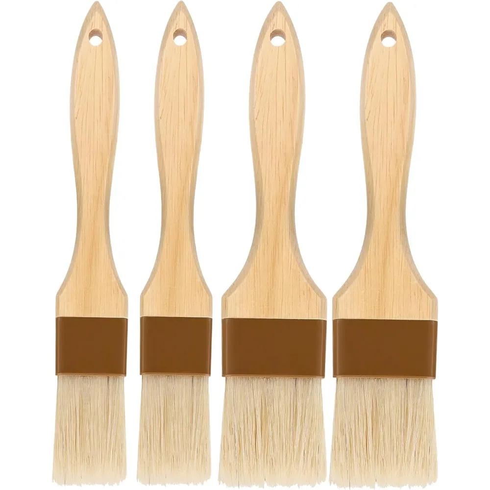 

Basting Brush,Pastry Brush Natural Bristle Cooking Brush for Baking,Not Shed Food Grade Brush,Butter Brushes