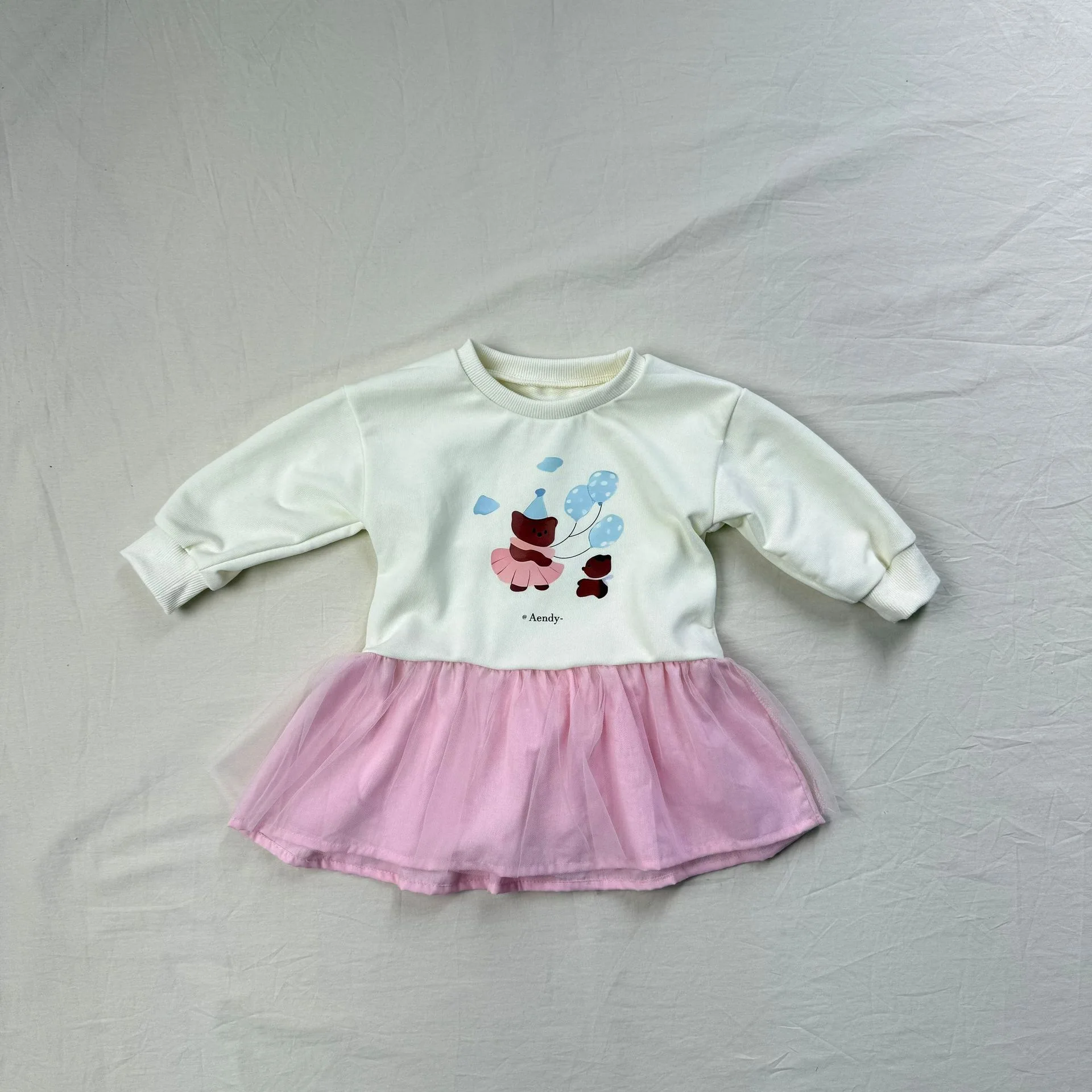 2025 Autumn New Baby Girls Long Sleeve Cute Dress Childrencotton Dress Print Infant Girl Princess Dress Child Clothes