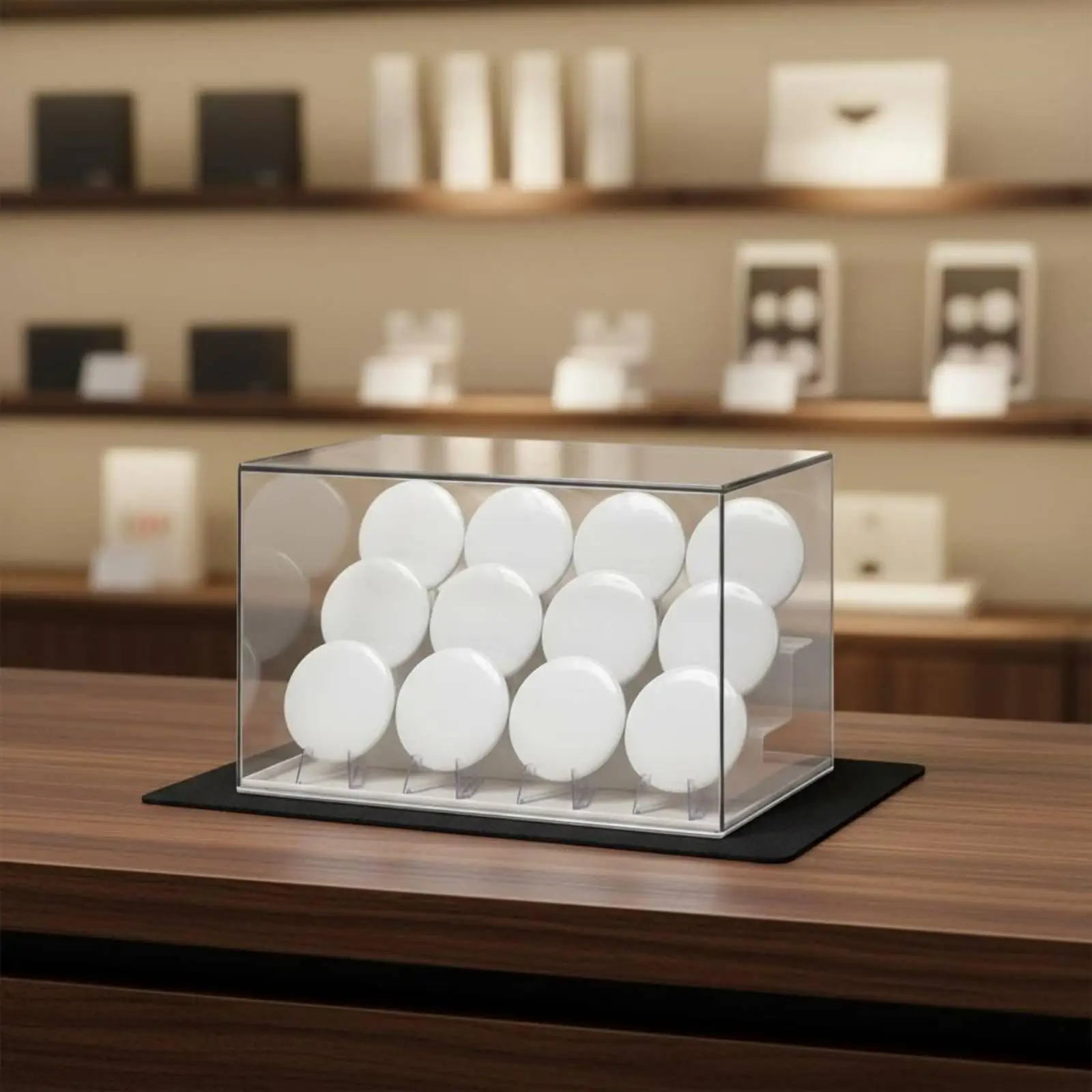 Clear Pin Organizer Dustproof Individual Stands Tidy Layout for Display