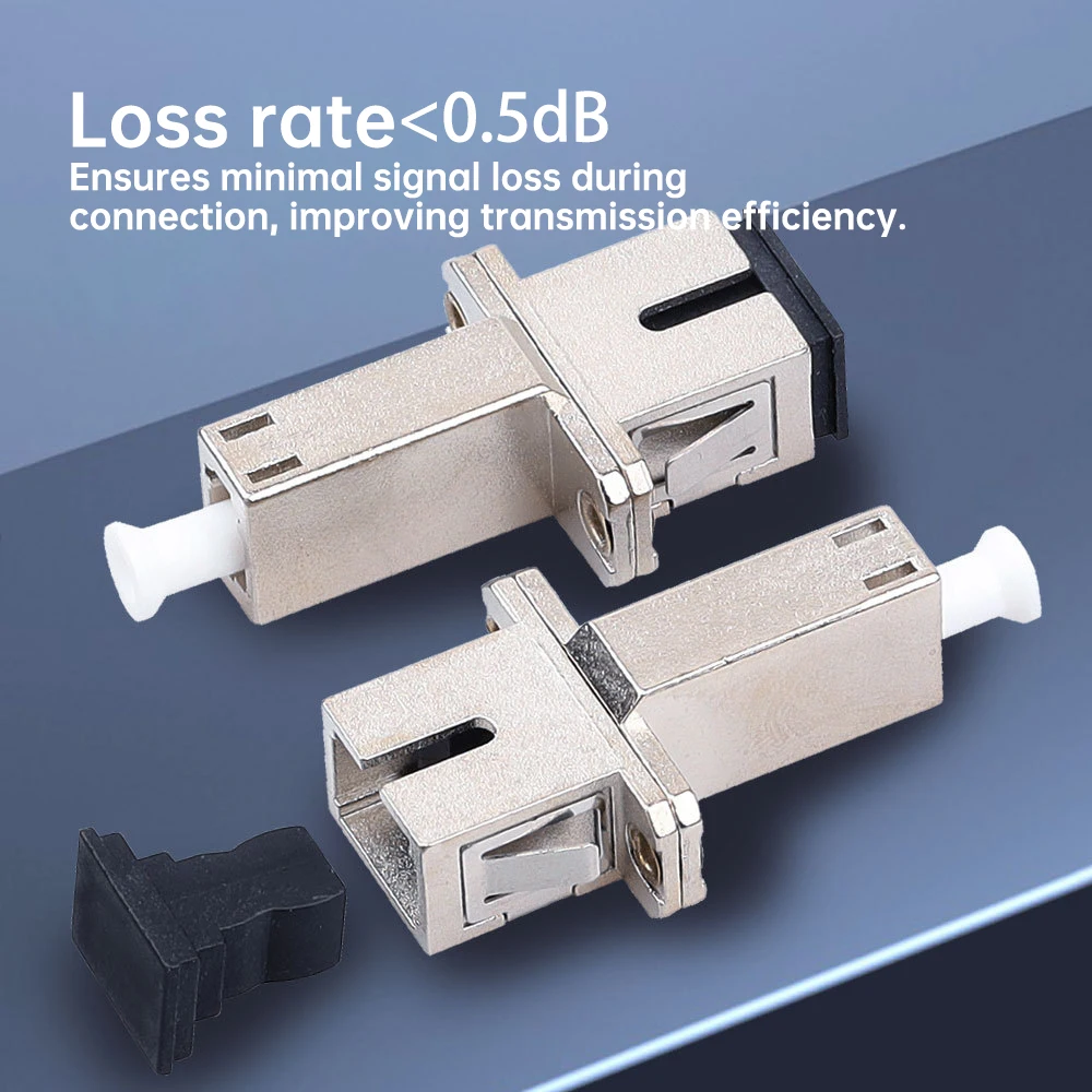 ZoeRax SC Female to LC Female UPC Simplex Fiber Adapter Single Mode Hybrid Optical Fiber Flange Coupler for FTTH Network