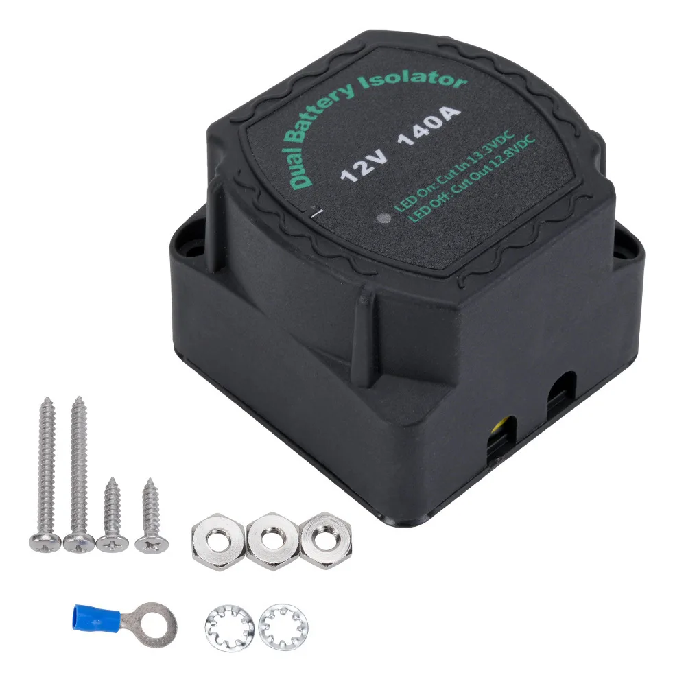 Car Yacht Dual Battery Isolator 12V 140A Intelligent Battery Controller VSR Retrofit Relay