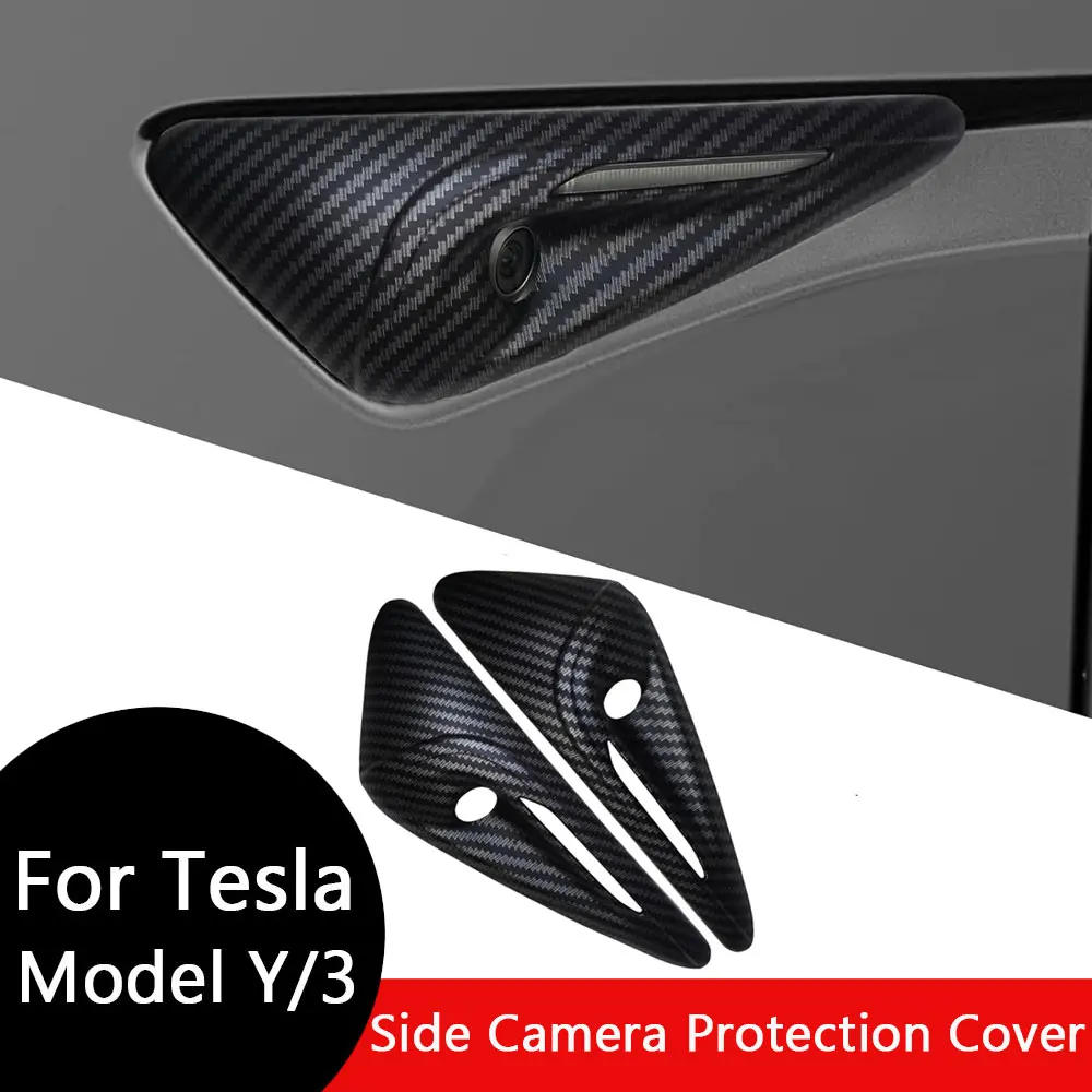 

For Tesla Model 3 2017-2025 highland Model Y 2020-2025 HW4.0 HW2.0-3.0 Side Camera Protection Cover Decoration Accessories fit