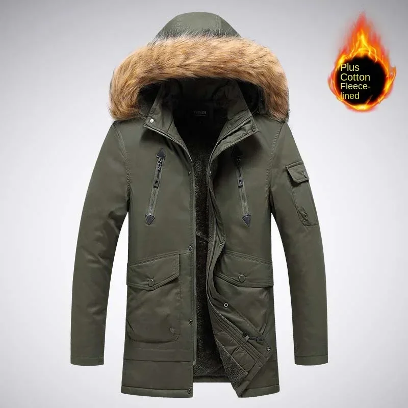 

High Quality Trendy Winter Thick Warm Jacket Comfortable Windproof Breathable Men's Casual and Handsome Cotton Jacket