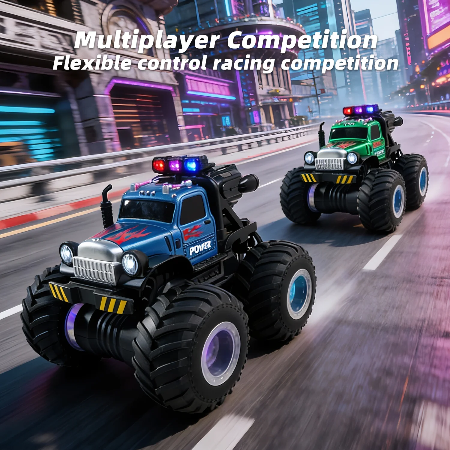 1:18 Remote Control Off-road Car, 2.4GHz 4WD 360° Rotating RC Toy Car, Kids Christmas Gift