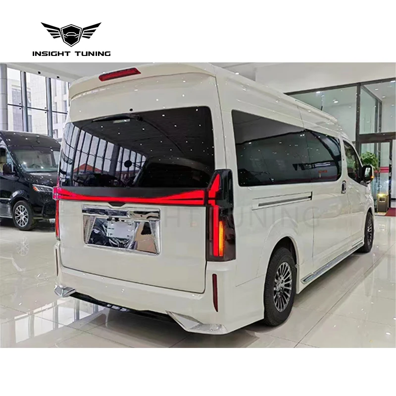 New PP Plastics MAX 2024 Design Front Bumpers Bodykit With Clips For Hiace Commuter Van High Roof