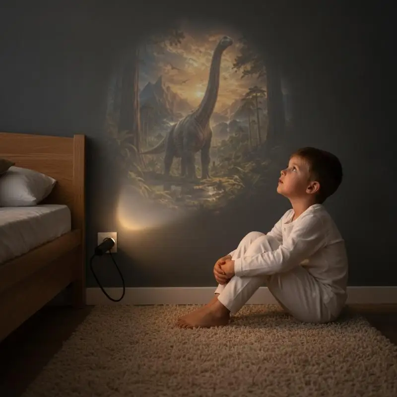 1 Set Projection Lamp Multiple Lighting Effects Rotatable Projector Light for Home Bedroom Wall Decor
