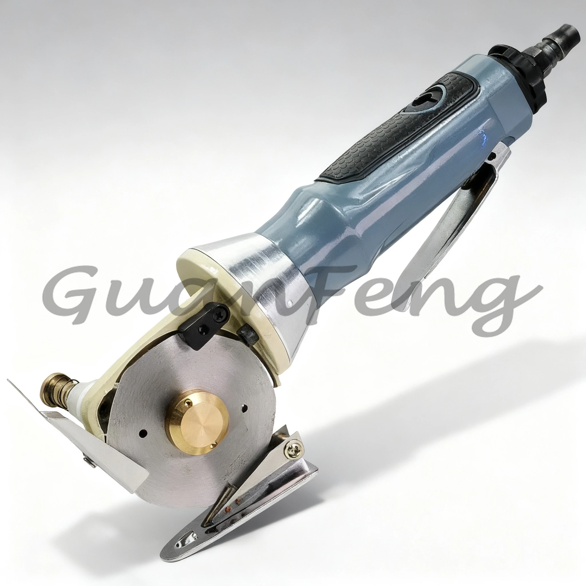 Pneumatic Fabric Shearing Cutting Machine, Air Powered Cutter for Leather, Textile & Cloth Materials