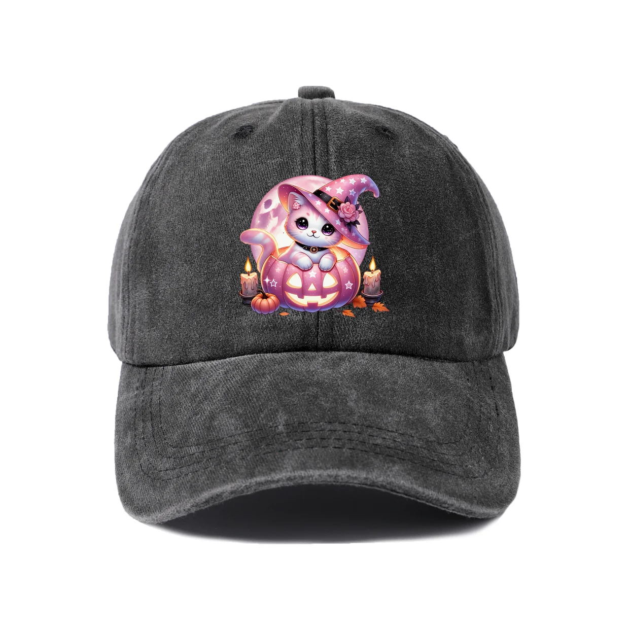 Purple Owl Character Graphic Vintage Washed Baseball Cap, Adjustable Unisex Dad Hat, Weekend Gift