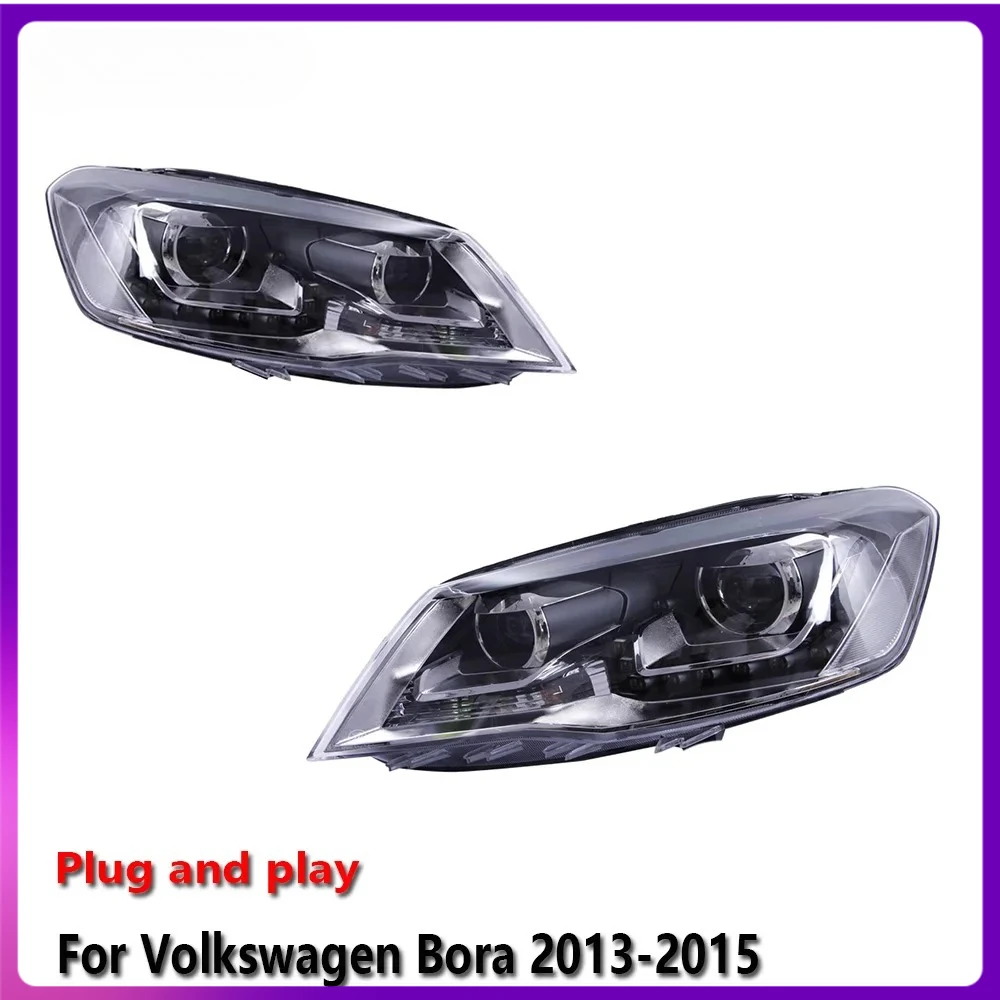 

Sewiyolin Car LED Lamp Headlight Assemblies For Volkswagen Bora 2013-2015 Fog DRL Brake Turn Signal Lamp Plug And Play