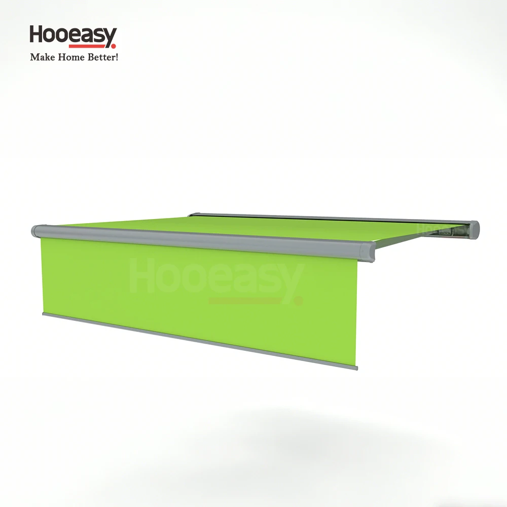 Hooeasy Awnings Outdoor Window Door Balcony Patio Roof Cover Canopy Motorized Full Cassette Folding Arm Retractable Awning