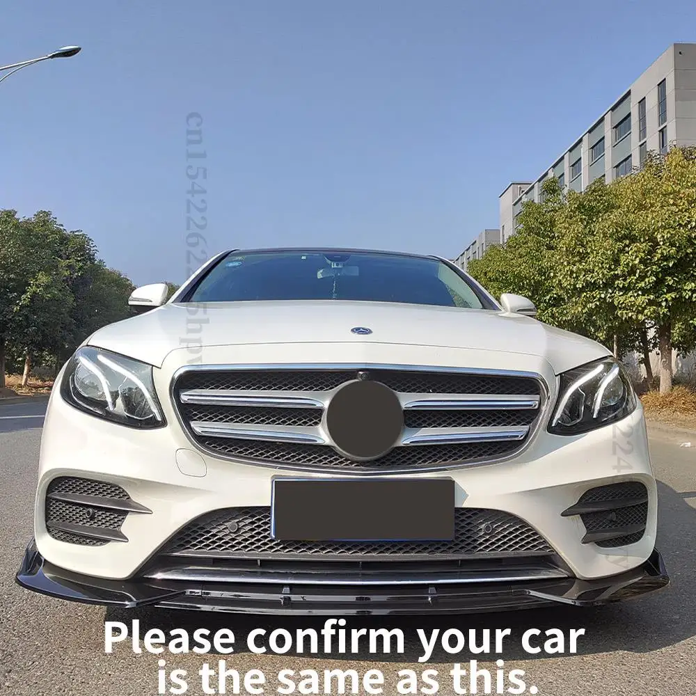 

Suitable for Mercedes Benz E W213 2016 2017 2018 2019 2020 parts split cover front bumper lip and chin design