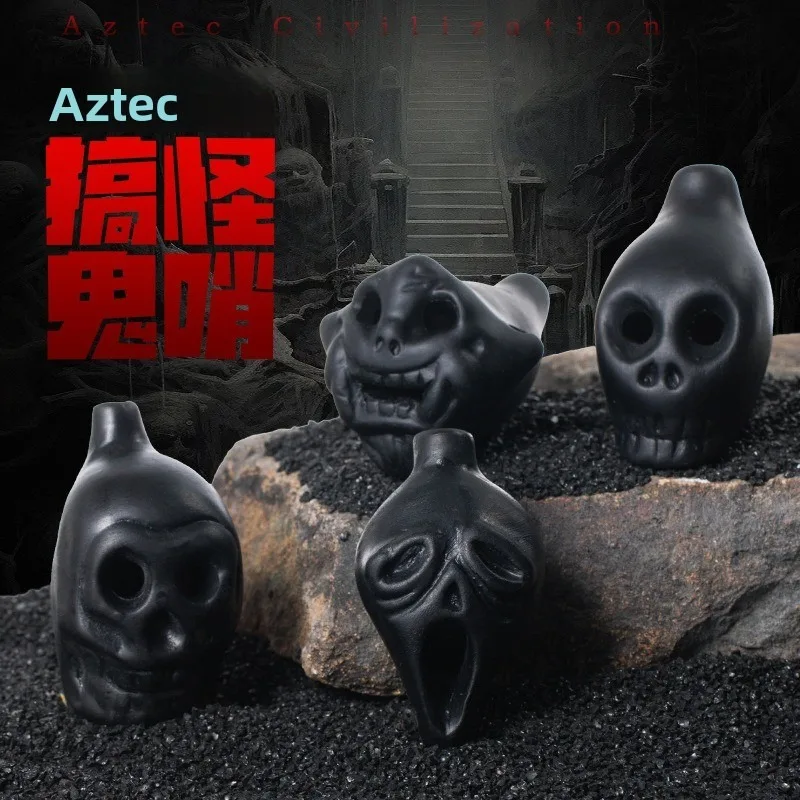 Aztec Whistle Death Whistle Spoof Toy Haunted House Props Funny Toy
