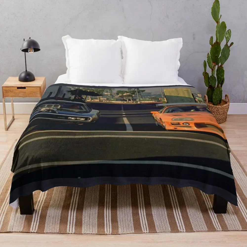 

Fast & Furious JDM Aethsetic Throw Blanket Soft Vintage blankets and throws Blankets