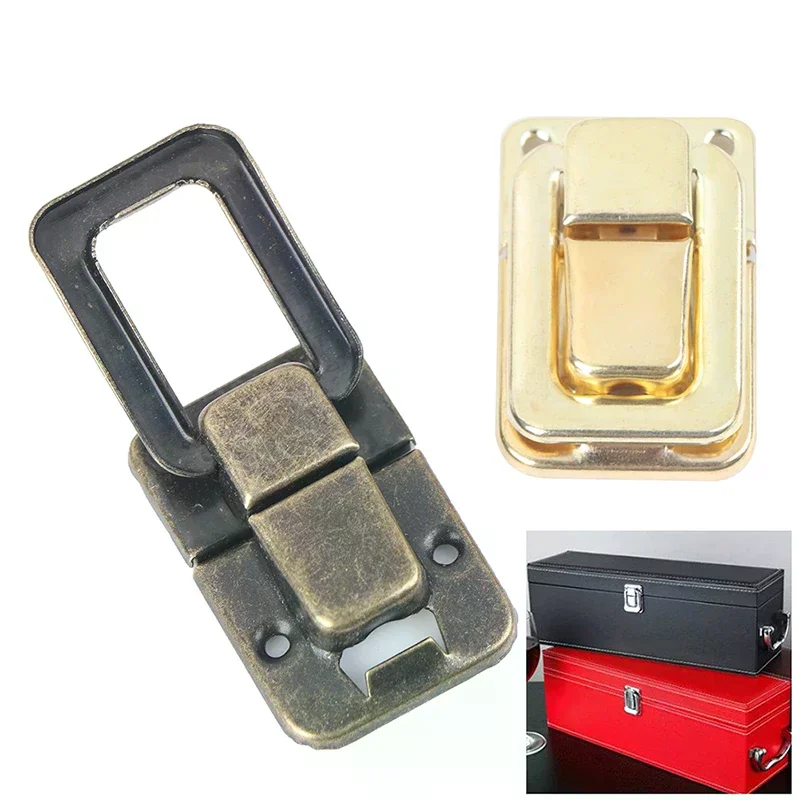 Small Wine Wooden Chest Case Gift Box Toggle Latch Suitcase Lock Hasp Hardware