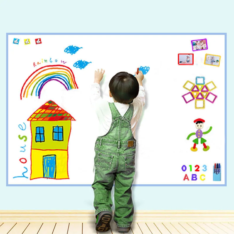 

Magnetic Soft White Board Wall Sticker Magnets Blackboard Diaplay Board Children's Graffiti Painting Sticker Hanging Wordpad