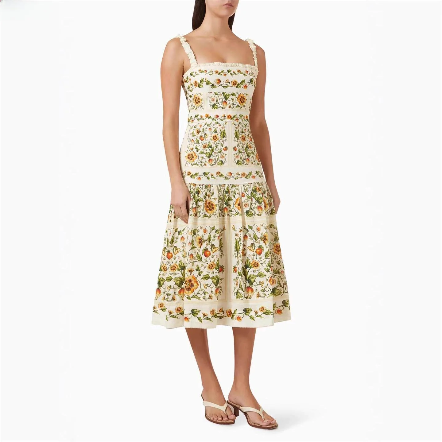 Vacay Floral Print Halter Short Dress Women's Summer Vacation  Dress Strapless European Style Floral Patterned Party Dress