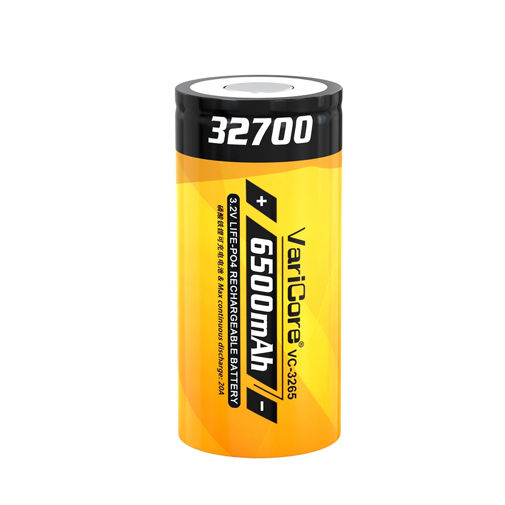 بطارية VariCore جديدة 3.2 فولت 32700 6500 مللي أمبير LiFePO4 35A طاقة عالية مستمرة لأنظمة الطاقة