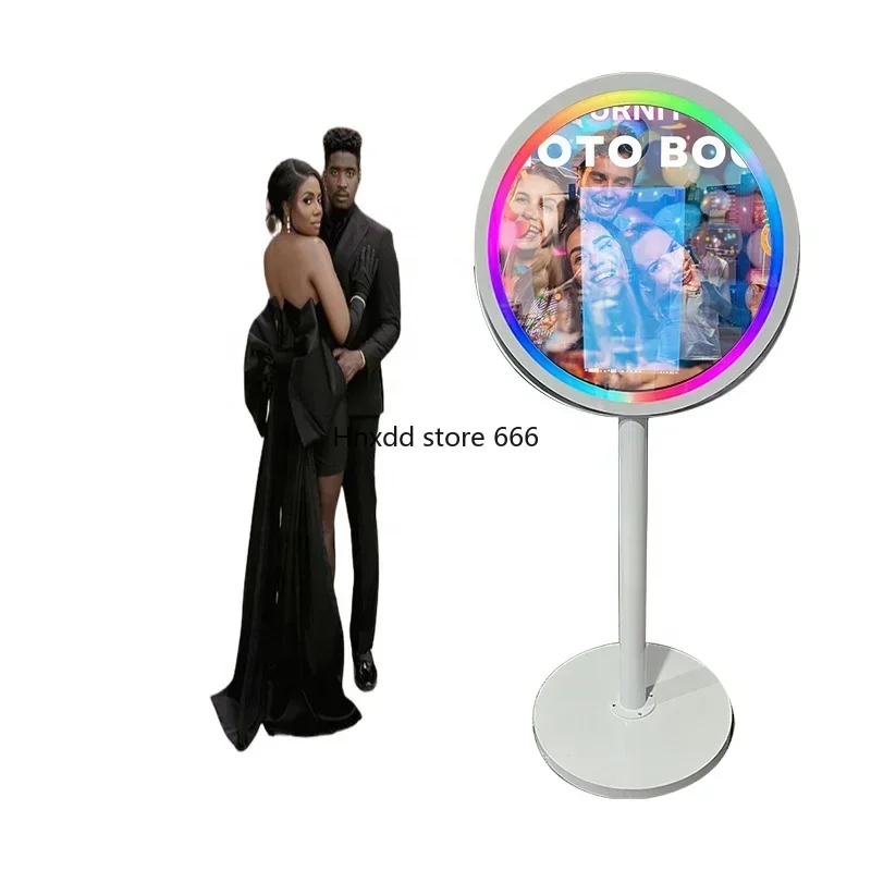 

2023 Touch Screen Selfie Magic Photo Mirror Booth Machine Mirror Photo Booth Boot both Con Camara with PC connection