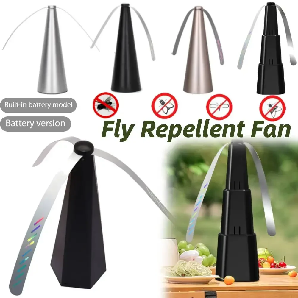 USB Charging Fly Bug Repellent Fan Picnic Food Away From Mosquito Insect Killer Drive Away Repellent Fan Repeller Pest