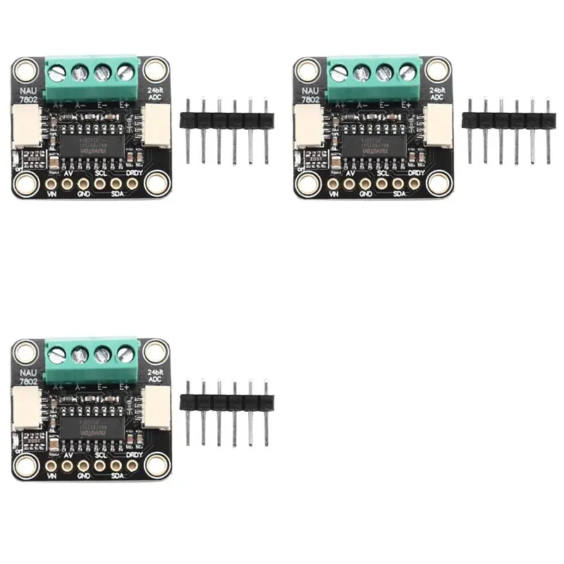 

【MUST-HAVE】3X 4538 NAU7802 24-Bit ADC Module High Precision STEMMA Qwiic For Advanced Electronics Projects