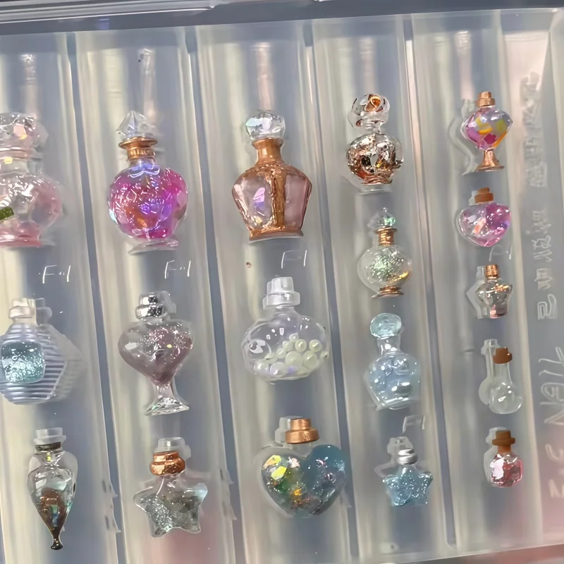 Künstlerische Nagelkunst-Silikonform, magische Trankflasche, Schmetterlings-Kristallstein, 3D-Nageldekorationen, unverzichtbares Werkzeug für Nagelkünstler – Detail 6