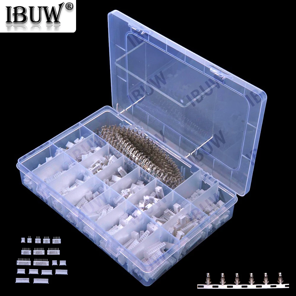 1550PCS 2P-10P JST PH 2.0mm pitch 2P 3P 4P 5P 6P 7P 8P 9P 10P housing straight pin base connector terminal block kit box 7P 8P