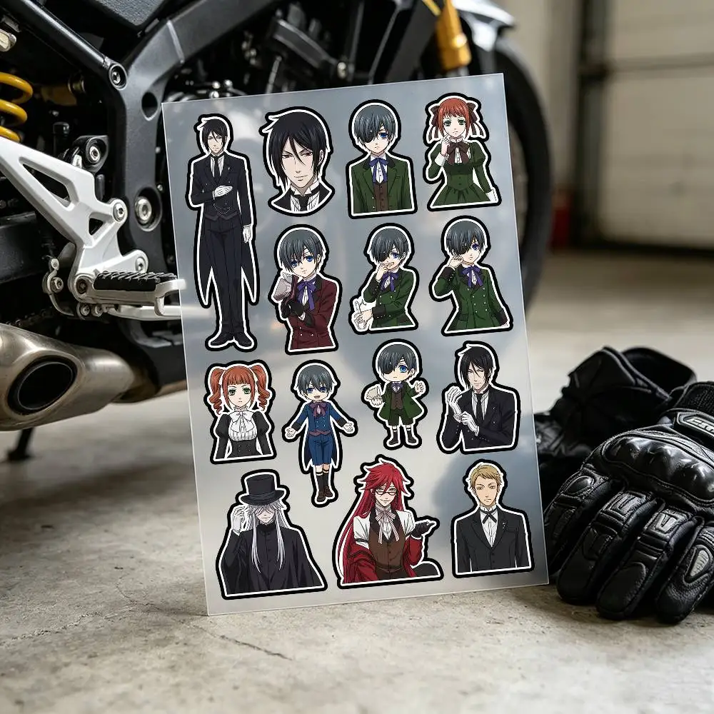 Black Butler Stickers Auto Body Bumper Windows Motorcycle Laptop Walls Vinyl Decal Car Tuning Accessories