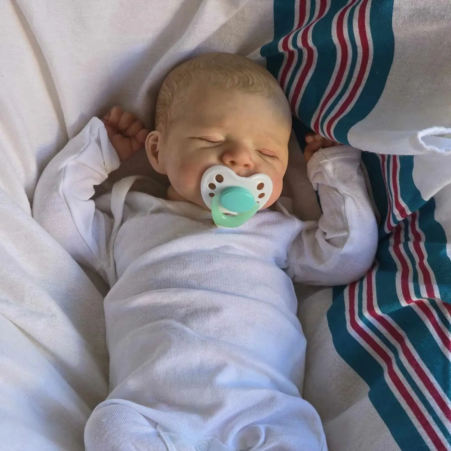 

Risbecko 19-дюймовая уже окрашенная готовая кукла реборн-ручная работа Reborn Preemie Baby, игрушка для новорожденных, подарок, куклы для девочек