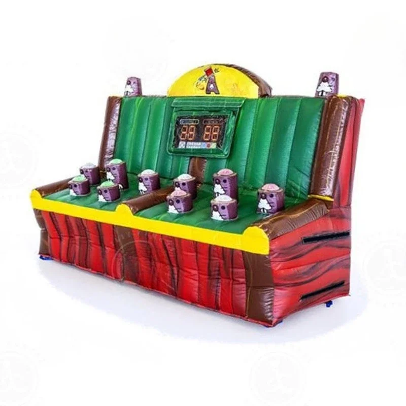 Inflatable electronic rhythm hitting game console, whack-a-mole competitive score inflatable carnival entertainment beater