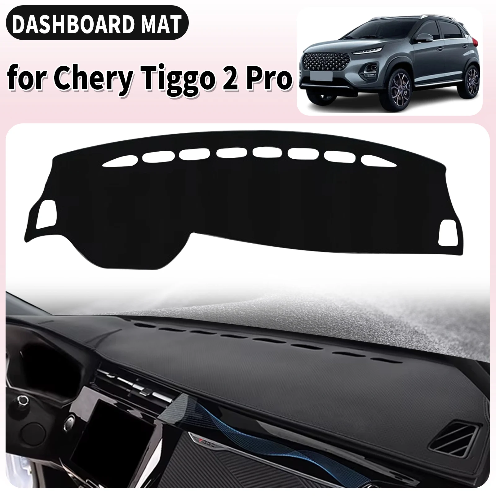 

for Chery Tiggo 2 Pro 2022 2023 2024 2025 Car Dashboard Cover Dashmat Sunshade Anti‑UV Anti‑Glare Dash Mat Interior Accessories