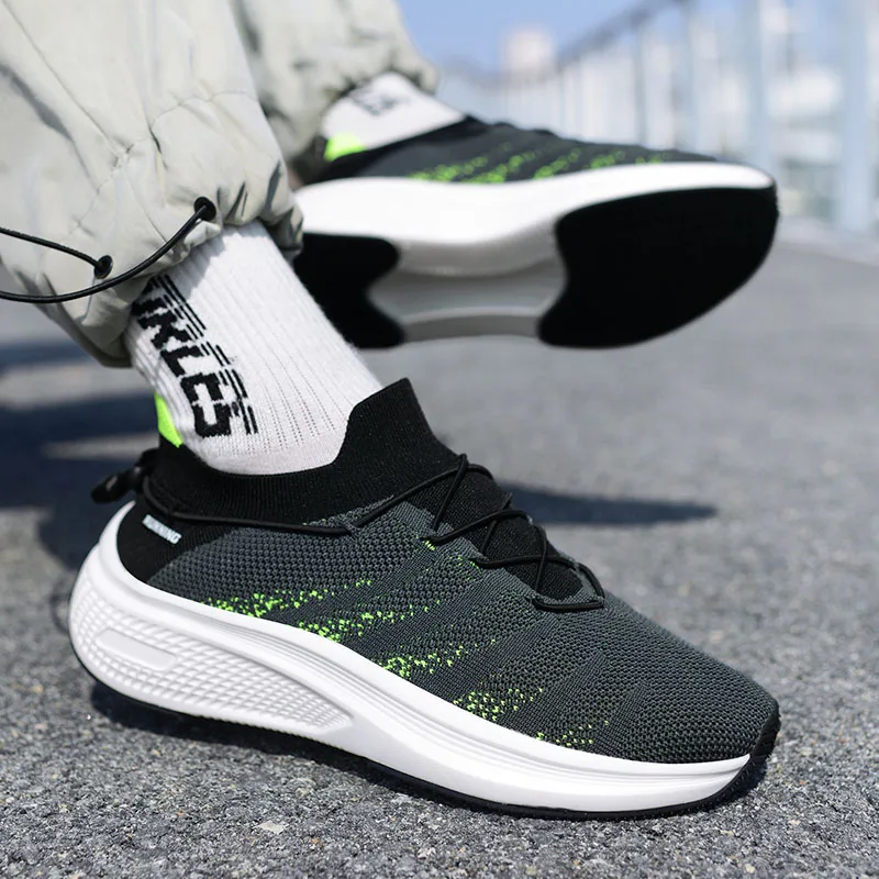 

Men Shoes Couple Platform Shoes Men Clunky Sneaker Casual Shoes Women Tenis Running Shoes Sock Shoes Slip on Walking Sneakers