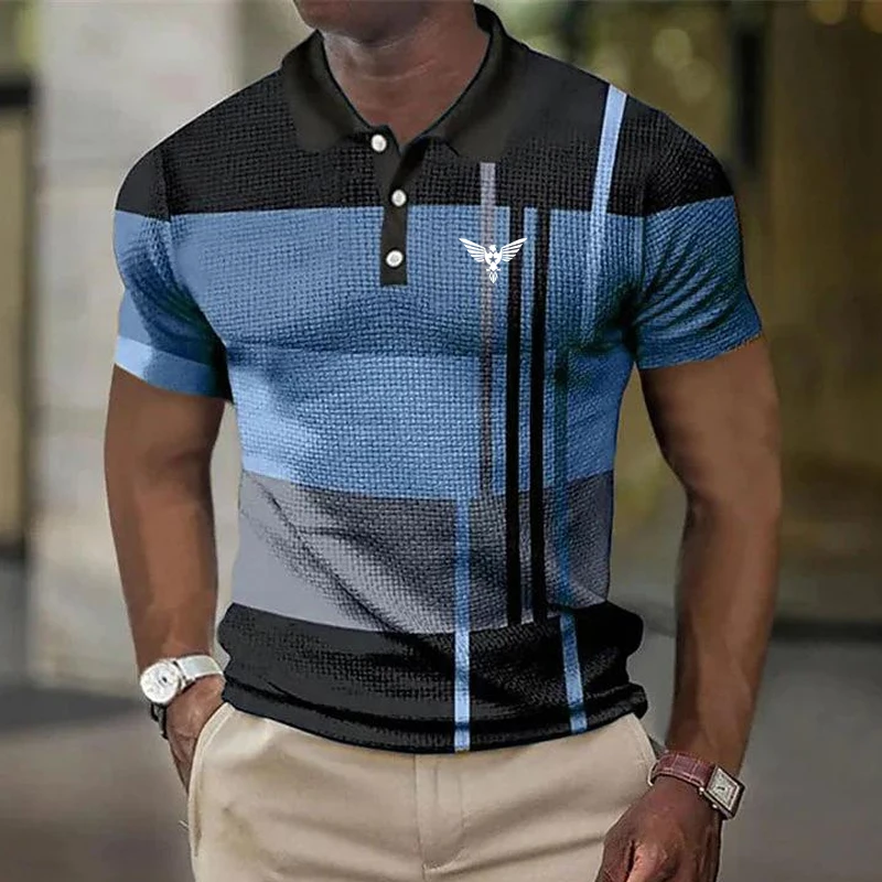 Men's Polo Shirt Graphic Prints Turndown Outdoor Street Short Sleeves Print Button-Down Clothing Sports Fashion Streetwear image 2