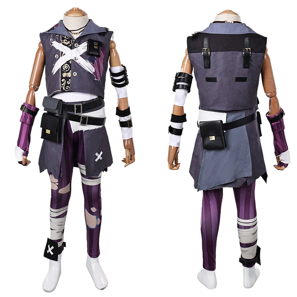 Arcane Isha คอสเพลย์เครื่องแต่งกายเด็กเสื้อกางเกงเข็มขัดหมวกเกม LoL Isha ปลอมตัวแฟนตาซีชุดฮาโลวีน Carnival Party ชุด