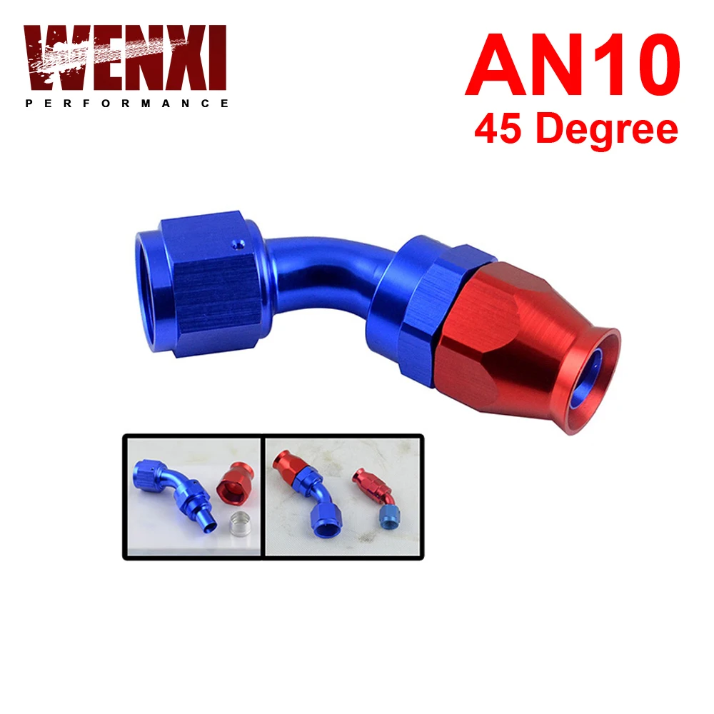 High Quality  AN10 AN-10 45Degree Reusable Swivel  Hose End Fitting AN10 WX-SL6045-10-311