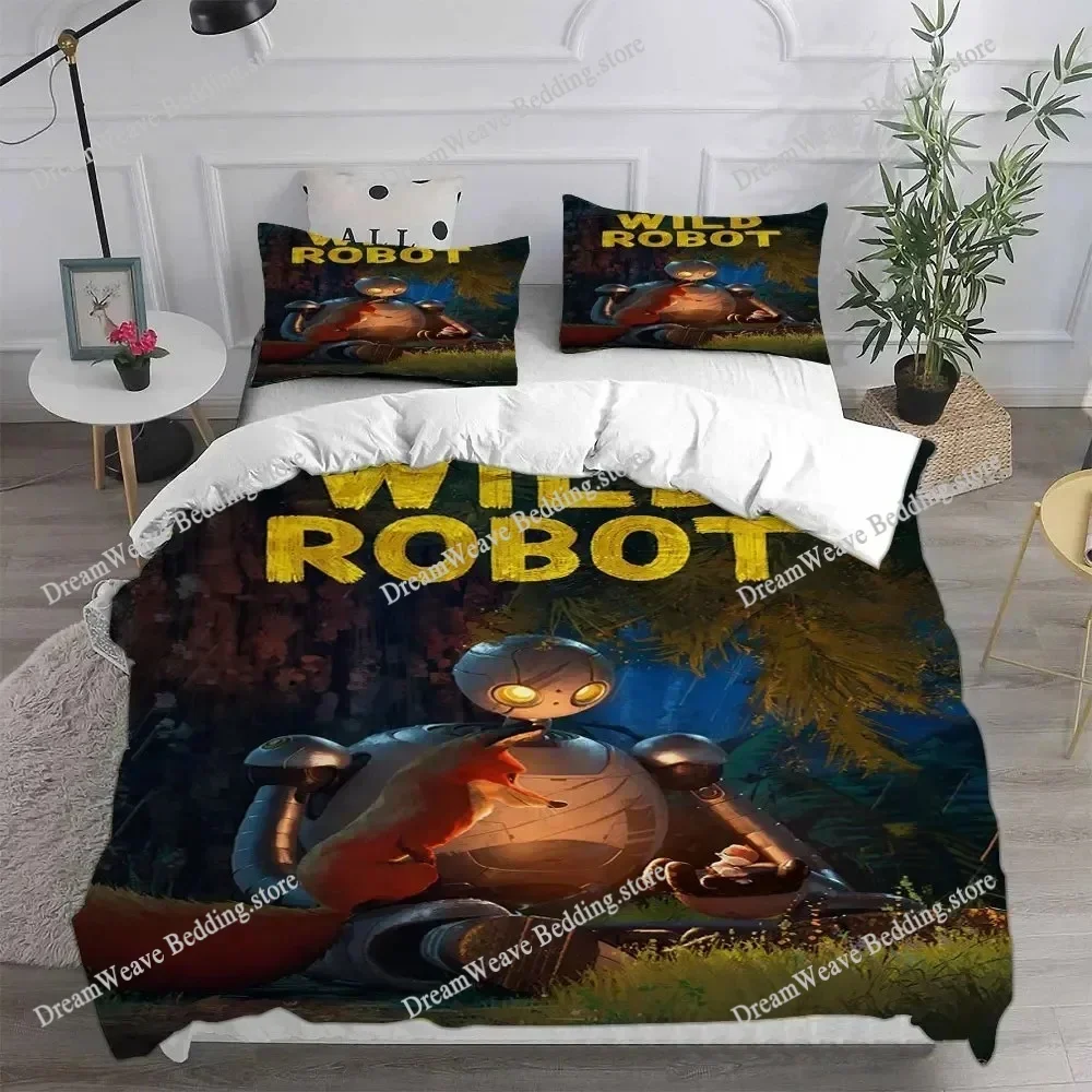 The Wild Robots Duvet Cover 3D Exquisite Cartoon Movie Digital Print Bedding Set Comforter Bed Youth Home Decor Kids Boys Gift51