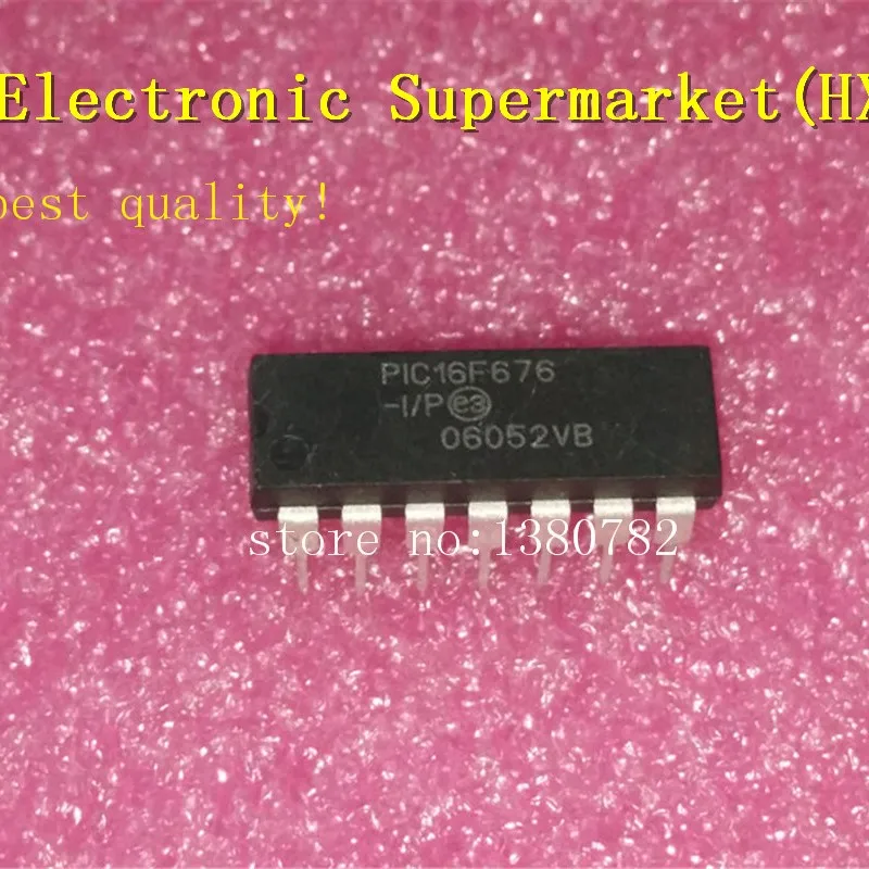 

Free Shipping 10pcs/lots PIC16F676-I/P PIC16F676 PIC16F676-IP DIP-14 New original IC