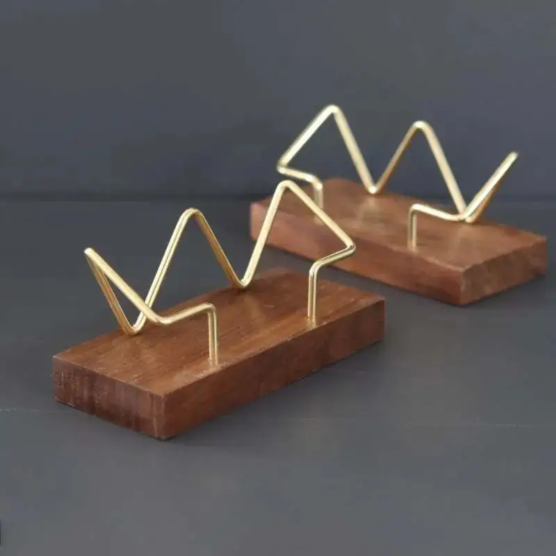 1Pc Wooden Business Card Box Desk Organizer Office Decoration Card Holder for School Work Accessories
