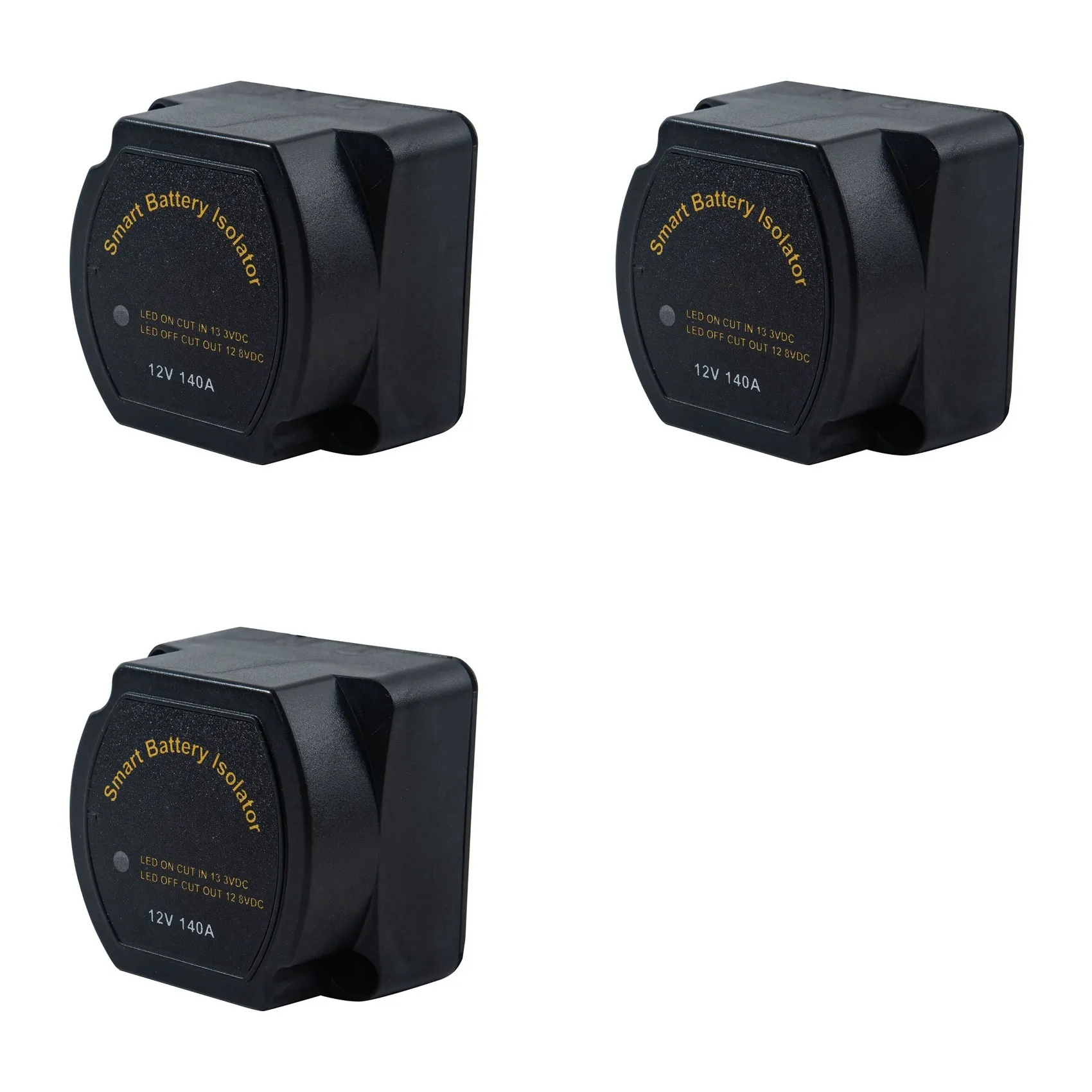 ABUH-3X 12V 140 Amp Voltage Sensitive Relay VSR Dual Battery Automatic Charging Relay Dual Smart Battery Isolator