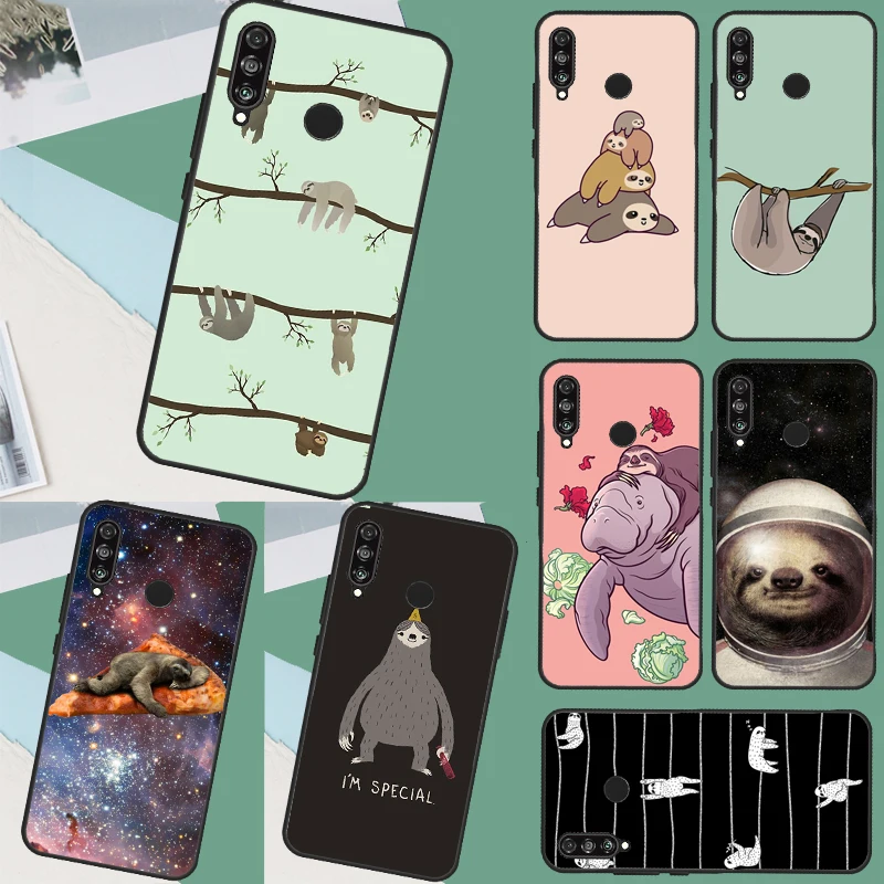 Sloth Stack Case For Huawei Nova 3i 8i 11i Y90 Y70 Y60 Y61 Nova 5T 9 10 SE P40 P30 Lite Mate 60 P60 Pro