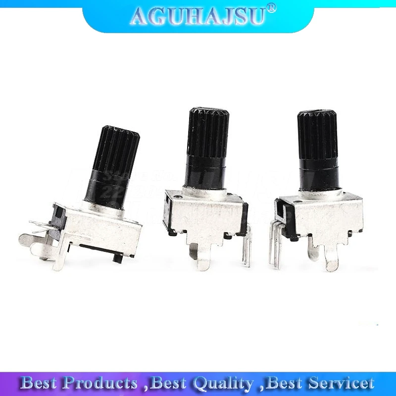 

10pcs Rv09 Vertical 12.5mm Shaft 1k 2k 5k 10k 20k 50k 100k 0932 Adjustable Resistor 9 Type 3pin Seal Potentiometer
