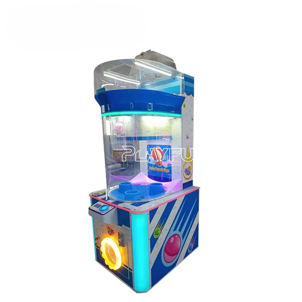 Playfun 2024 Hot Sale Coin-Operated 100mm Large Toy Ball Drop Prize Vending Machine for Children