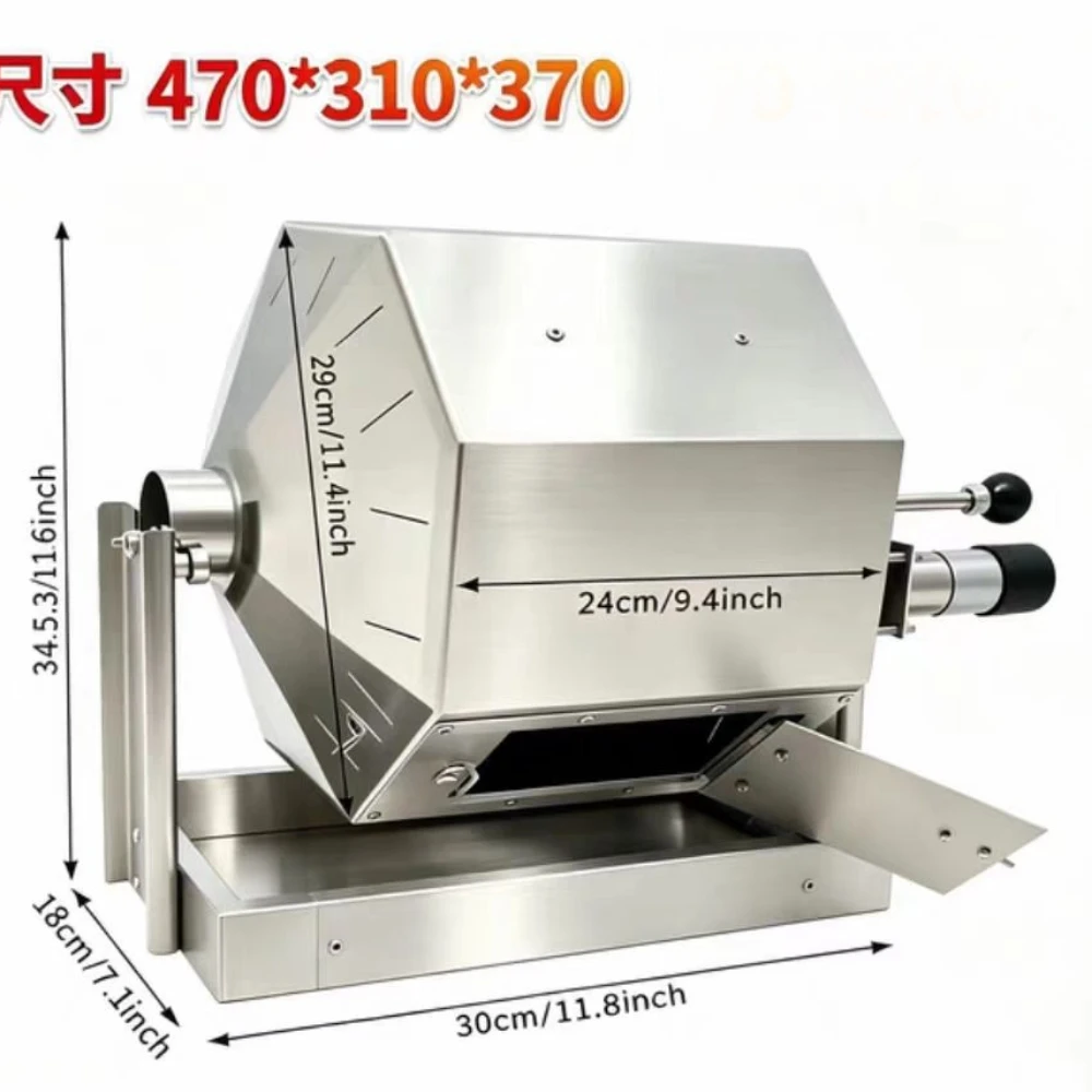 TEBAK  Electric Coffee Beans Roasting Baking Machine Fuel Gas Direct Fire Nuts Grain Soybean Beans Roaster 14.5L  220V/110V