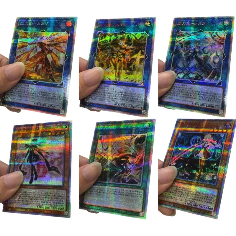 

Yu-Gi-Oh! Flash Card Sky Striker Ace-Roze Raye Kagari Shizuku Kaina Engage Reinforcement Action Toy Figure Anime Game Collection