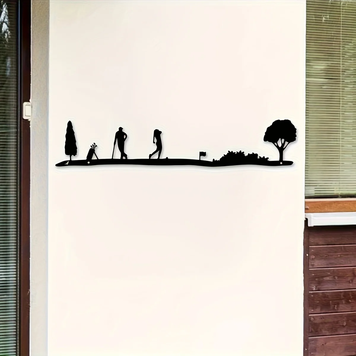 1 Vintage-Style Golf Metal Wall Hanging - Rustic-Style Decor Featuring A Golfer, Golf Clubs, and A Tree | The Perfect Gift