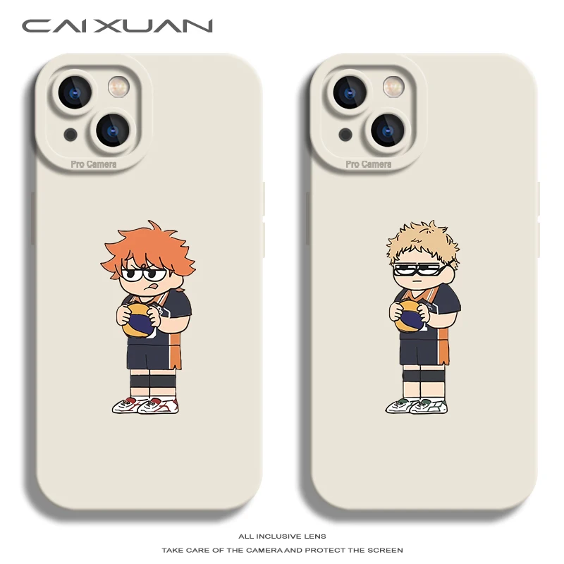 

Japan Anime Volleyball Boy Haikyuu Phone Case for IPhone 15 14 12 13 Pro Max Plus Mini Soft Liquid Silicone Cover Phone Cases