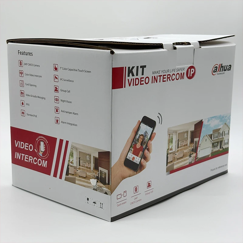 Dahua KTW02 Video Intercom Kit Wi-Fi Villa Door Station & IP Indoor Monitor Two-way Talk PoE Doorbell VTH2621G-WP VTO2311R-WP