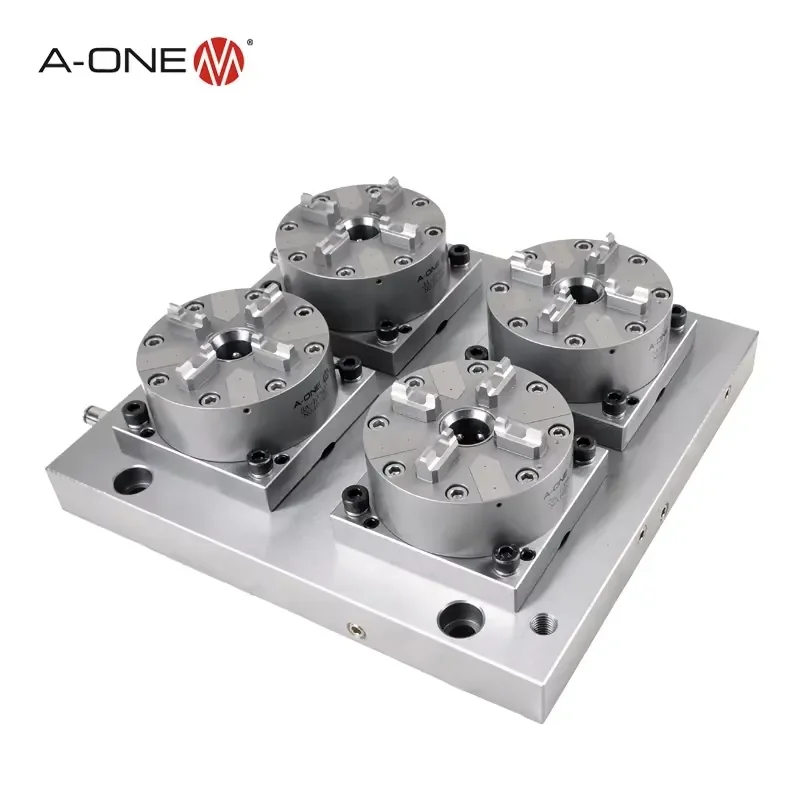 ITS D100 Precision Fixture Cnc Centers Automatic Pneumatic Chuck 4 in One