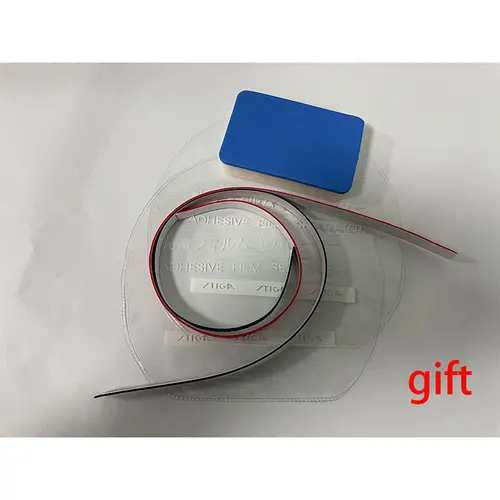 Imagen 2 del producto 2 piezas venta de esponja roja de alta calidad tenis de mesa hoja de goma tenis de mesa raqueta de tenis de mesa goma de ping pong